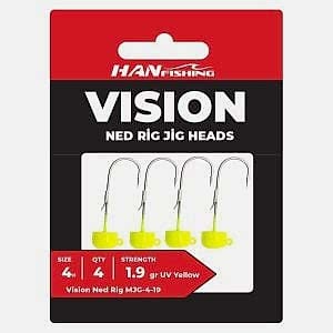 Vision Ned Rig Uv Yellow GMJ-2-33 JigHead