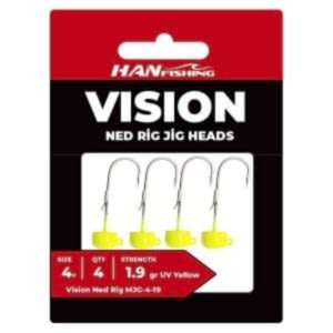 Vision Ned Rig Uv Yellow GMJ-3-19 JigHead