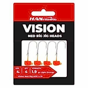 Vision Ned Rig Light Orange LOMJ-3-1,9 JigHead